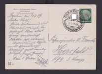 Ansichtskarte Berlin Reichssportfeld Reichswettkämpfe der SA 1939 nach Hersfeld