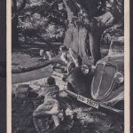 Ansichtskarte Ausflug Erholung Picknick Oldtimer Audi Kunstverlag Heinrich