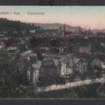 Ansichtskarte Arnstadt Thüringen Totalansicht Künstlerkarte 13.11.1912 Deutsches