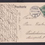 Ansichtskarte Arnstadt Thüringen Totalansicht Künstlerkarte 13.11.1912 Deutsches