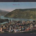 Ansichtskarte Bingen Rheinland Pfalz Rhein Künstlerkarte Feldpost nach Berlin
