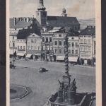 Ansichtskarte Braunau Sudetengau Broumov Tschechien Mariensäule Stiftskirche