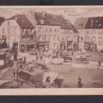 Ansichtskarte St. Avold Frankreich Marktplatz Strassenbahn Pferdefuhrwerke