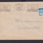 Bizone Brief EF 30 Pf Bauten mit SST 100 Jahre Deutsche Briefmarken Destination