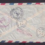Jamaica Flugpost Brief Aufdruck Queen Elisabeth Whitfield Town Chicago Illinois