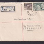 Australien R Brief Torrensvill South Australia Düsseldorf via Adelaide 1954