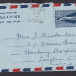 Australien Flugpost air mail Ganzsache Aerogramm n London Grossbritannien