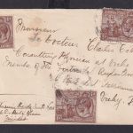 Trinidad & Tobago Britische Kolonien Brief MEF King Georg V Port of Spain nach