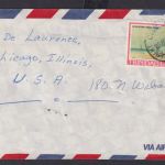 Flugpost Trinidad & Tobago Britische Kolonien Brief EF 35c Calcutta Settlement