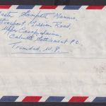 Flugpost Trinidad & Tobago Britische Kolonien Brief EF 35c Calcutta Settlement