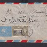 Flugpost Trinidad & Tobago Britische Kolonien Brief EF 24 c. King Georg VI ARIMA