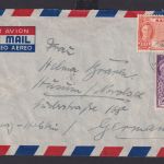 Sarawak Malaysia Flugpost Brief MIF 10 + 50 cts, nach Husum Nordsee Insel Borneo