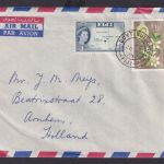 Fiji Fitschi Inseln MIF Queen Elisabeth mit Landkarte 1+2 Sh GDVT Buildings nach