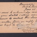 British Guiana Ganzsache 1 cent grau nach Denver Colorado USA