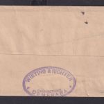 British Guiana Ganzsache Streifband 1 cent grau