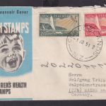 Neuseeland Brief 317-318 Gesundheit Destination Claudelands n Mainz Children