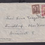Neuseeland New Zealand Brief MIF 1 Sh. und 9 Pence Wellington Düsseldorf