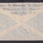 Neuseeland New Zealand Brief MIF 1 Sh. und 9 Pence Wellington Düsseldorf