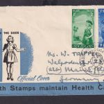 Neuseeland Brief Cover Childrens Heealth Camps nach Mainz Gesundheit Jugend