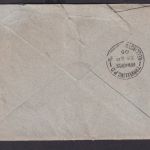 Neuseeland MEF 1p Paar mittig verzähnt Feildind Wellington rs. TRAVELLING.P.O