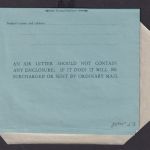 Flugpost British Malaya Malaysia Ganzsache Aerogramm 25 cts postal stationery