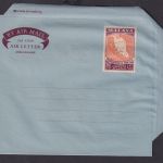 Flugpost British Malaya Malaysia Ganzsache Aerogramm 30 cts postal stationery
