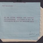 Flugpost British Malaya Malaysia Ganzsache Aerogramm 30 cts postal stationery