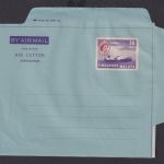 Singapur Malaya Asien Flugpost Air Letter Aerogramm Queen Eilsabeth 30 cents
