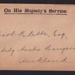 Flugpost Neuseeland Brief O.H.M.S On his Majety's Service Ab Wellington Aufdruck