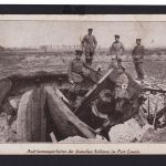 Ansichtskarte Militaria Deutsche Soldaten Aufräumarbeiten Fort Loucin Belgien