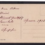 Ansichtskarte Ostern Blumenbuquet Schleife Reichsfarben Deutsches Reich 1915