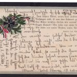 Postkarte Blumenbuquet Orden Deutsche Reichsfahnen ab Schwenningen Baden
