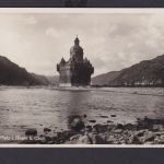 Ansichtskarte Caub Rheinland Pfalz Rhein Verlag Karl Kühn Bingen
