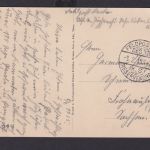 Ansichtskarte Hastieres Belgien Notbrücke an der Maas Feldpostkarte 1. Weltkrieg