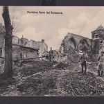 Ansichtskarte Soissons Frankreich Soldaten Zerstörte Häuser 1. Weltkrieg