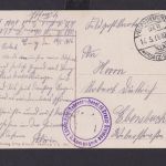 Ansichtskarte Parux Frankreich Zerstörte Häuser u. Kirch 1. Weltkrieg Feldpost