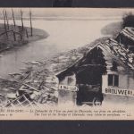 Ansichtskarte Diksmuide Dixmude Luftaunahme Brücke am Fluß Yser