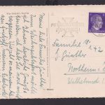 Deutsches Reich Drittes Reich Karte SST Hannover n. Northeim 24.12.1941
