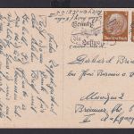 Deutsches Reich Drittes Reich Ansichtskarte SST Benutzt d.Luftpost AK Grußkarte