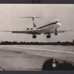 Ansichtskarte Verkehrsflugzeug IL 62 ab Kyritz Brandenburg n. Berlin 25.09.1984
