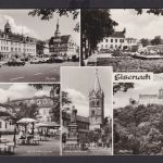 Ansichtskarte Eisenach Thüringen Markt Bahnhofstrasse Gaststätte Hohe Sonne