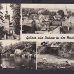 Ansichtskarte Dame Mark Brandenburg Ansichten nach Bischheim Sachsen 02.07.1974