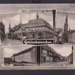 Ansichtskarte Gräfenhainichen Sachsen Anhalt August Bebel Strasse Oberschule