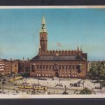Ansichtskarte Copenhagen Dänemark The Town Hall Rathaus Verkehr Strassenbahn