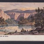 Ansichtskarte Jordan Fluss Taufstelle Bibel Religion Glaube