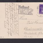 Deutsches Reich Drittes Reich Ansichtskarte Postsache SST Postgut Ermäßigte
