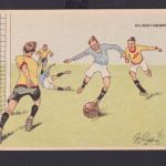 Ansichtskarte Sport Fußball Künstlerkarte signiert 1921 Der Hechtsprung