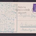 Deutsches Reich Drittes Reich Ansichtskarte Postsache SST Rechtzeitig Postreise