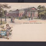 Ungarn Litho Ganzsache 5 Kreuzer Budapest Museum der bildenden Künste