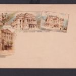 Ungarn Litho Ganzsache 5 Kreuzer Budapest Theater Kultur